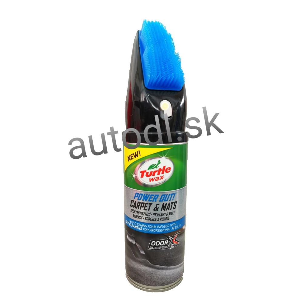 Turtle Wax 10323 Power Out Carpet Mats cistiaca pena koberce a rohoze s kefou