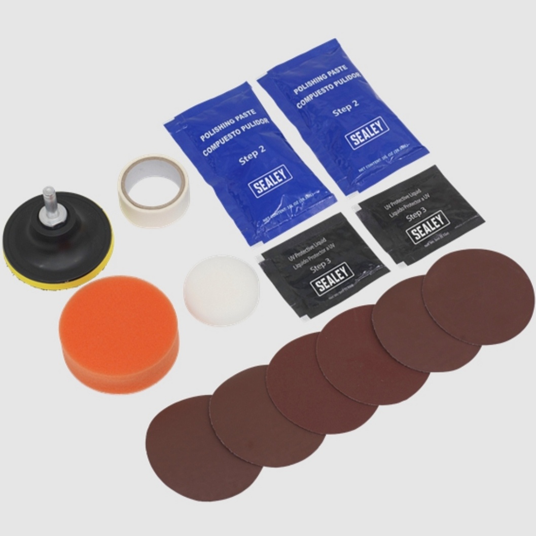 Sealey hrk01 headlight restoration kit sada na renovaciu svetiel autodoplnky
