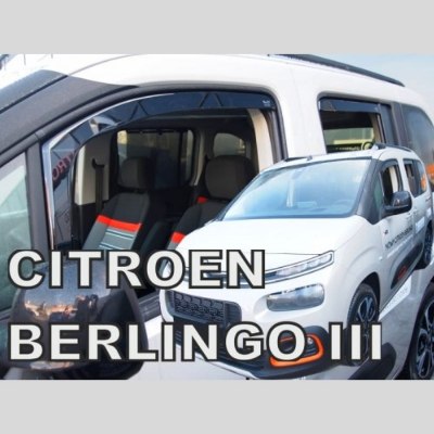 Deflektory Citroen Berlingo LOV 4/5D od 2018 (4ks - SADA) (HEKO)