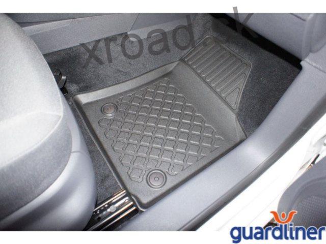 Autorohože so zvýšeným okrajom 3D GUARDLINER VW Caddy (aj Maxi, Cargo, Kombi) 5m, bez 3 rady (2004-2020) (SADA) (ARISTAR)