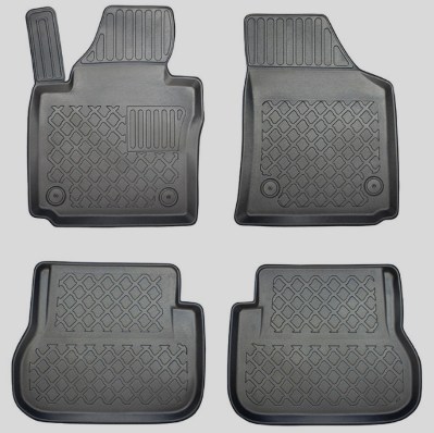 Autorohože so zvýšeným okrajom 3D GUARDLINER VW Caddy (aj Maxi, Cargo, Kombi) 5m, bez 3 rady (2004-2020) (SADA) (ARISTAR)