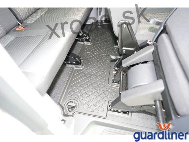 Autorohože so zvýšeným okrajom 3D GUARDLINER VW T6/T6.1 od 2015 3. rad (SADA) (ARISTAR)