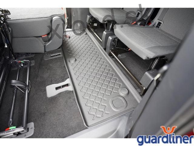 Autorohože so zvýšeným okrajom 3D GUARDLINER VW Caddy Maxi od 2021 3. rad (SADA) (ARISTAR)