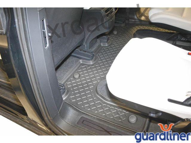 Autorohože so zvýšeným okrajom 3D GUARDLINER Tesla Model X od 2015 (druhý rad - 6 miestny) (SADA) (ARISTAR)