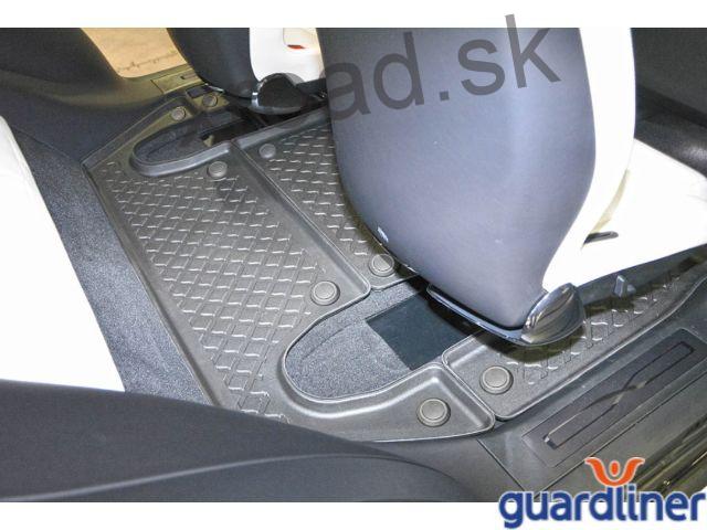 Autorohože so zvýšeným okrajom 3D GUARDLINER Tesla Model X od 2015 (tretí rad - 6 miestny) (SADA) (ARISTAR)