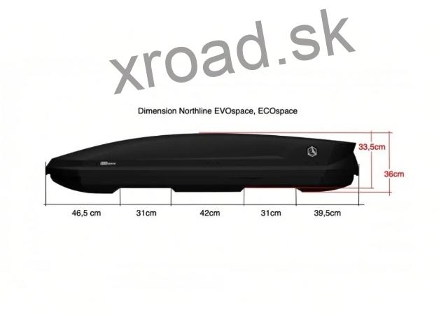 Autobox EvospaceTEF čierny lesklý 1ks (NORTHLINE)