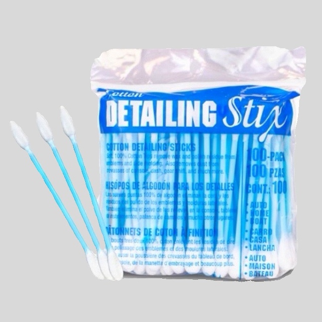 Bavlnené detailingové tyčinky (100ks) (U.S. DETAILING TOOLS)