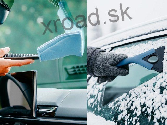 Čistič okien + škrabka na ľad 1ks (KUNGS)