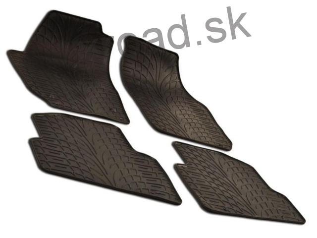 Gumové rohože štandard Škoda Fabia II od 2007 (SADA) (GUMÁRNY ZUBŘÍ)