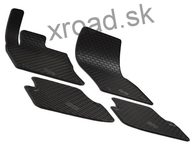 Gumové rohože štandard Škoda Karoq od 2017 (SADA) (GUMÁRNY ZUBŘÍ)