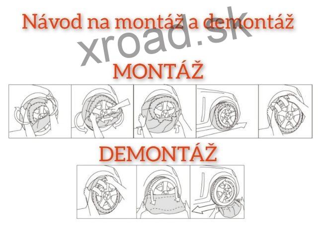 Snehové reťaze S (textilné) (SADA) (SPARCO)